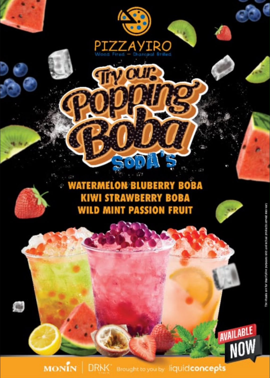 Popping Boba Soda flyer