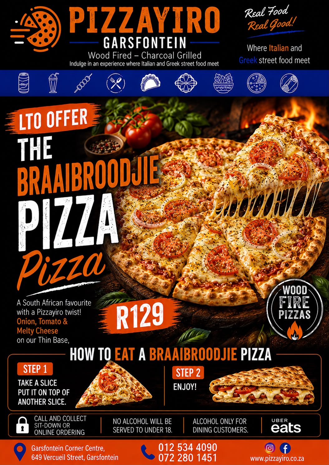 Braaibroodjie Pizza LTO flyer
